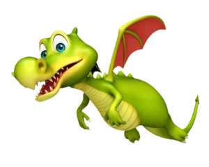 Fantassia theme park home page animation flying dragon