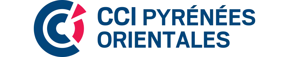 Logo CCI of the Pyrénées Orientales, partners page of the Fantassia amusement park