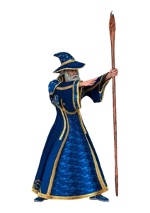 Merlin the Wizard in Labyrinth Attraction Animation Drawing
