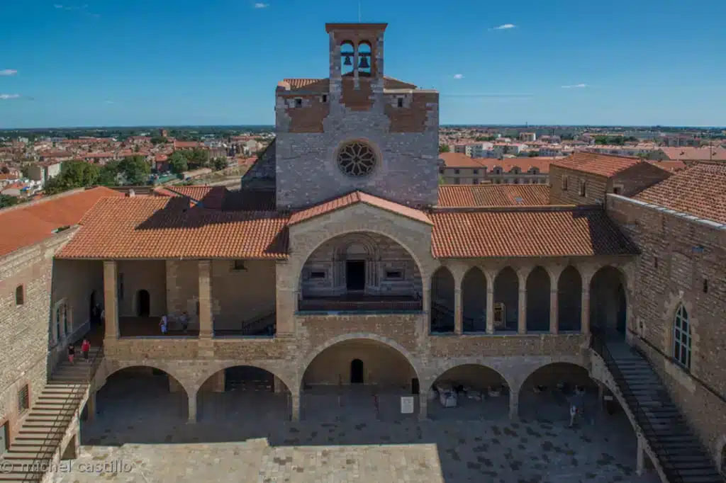 Palace of the Kings of Majorca in Perpignan, attractions of the Pyrénées-Orientales in Occitania