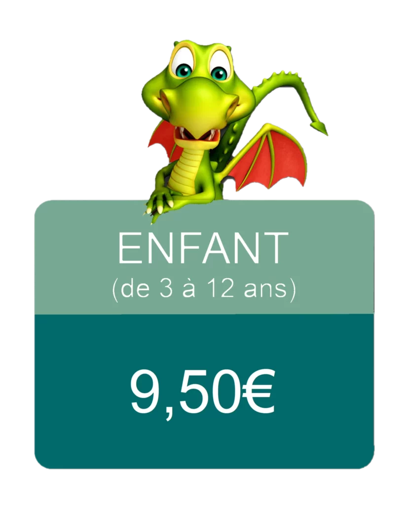 Tarif individuel enfant au parc d'attractions Fantassia