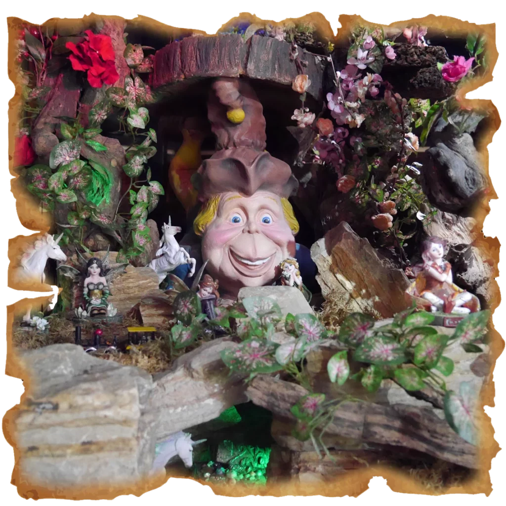 The miniature fairy world at the Gulliver attraction in Fantassia Park