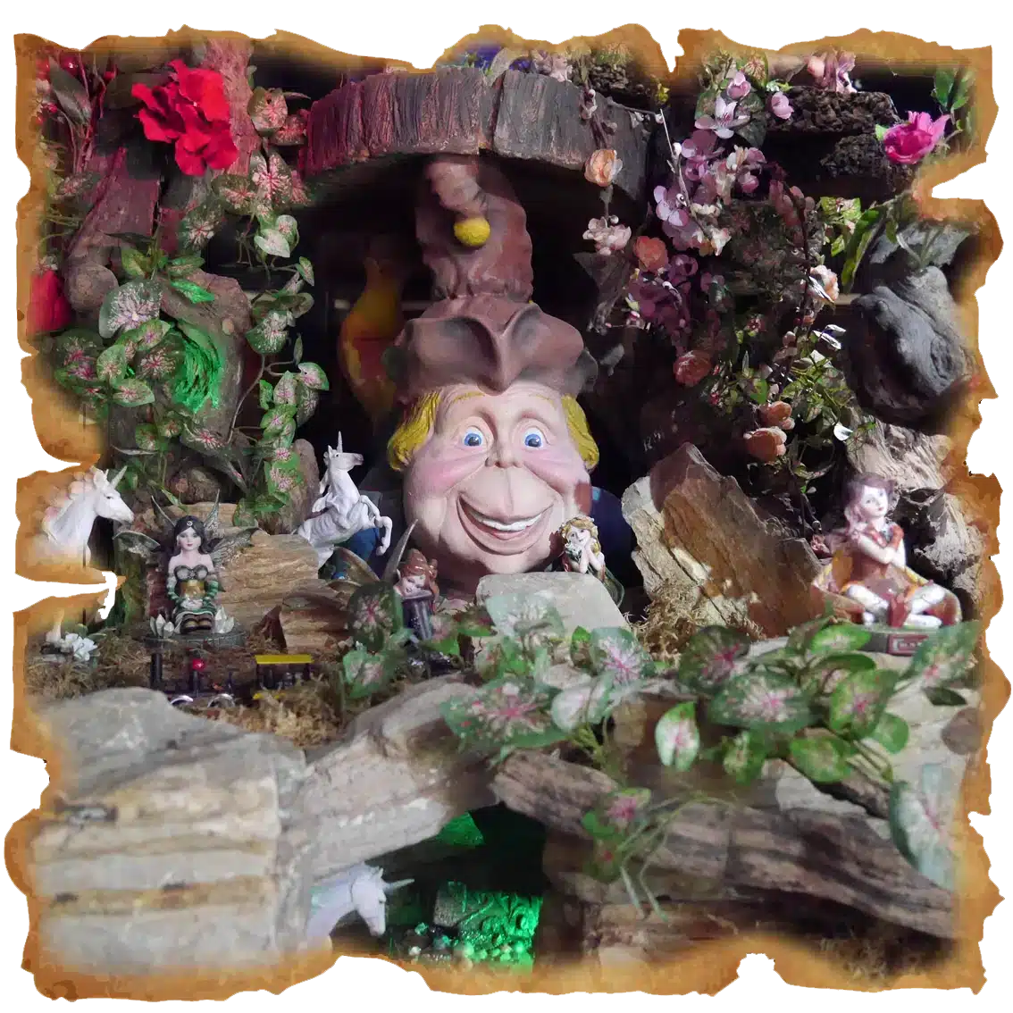 The miniature fairy world at the Gulliver attraction in Fantassia Park